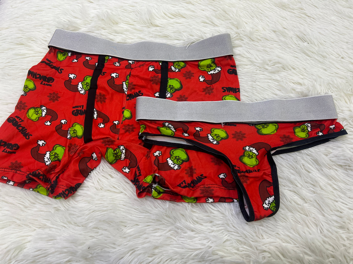 Grinch rojo duo tanga navidad