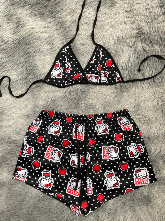 Hello Kitty manzanas Top Con Short Unitalla De Brush
