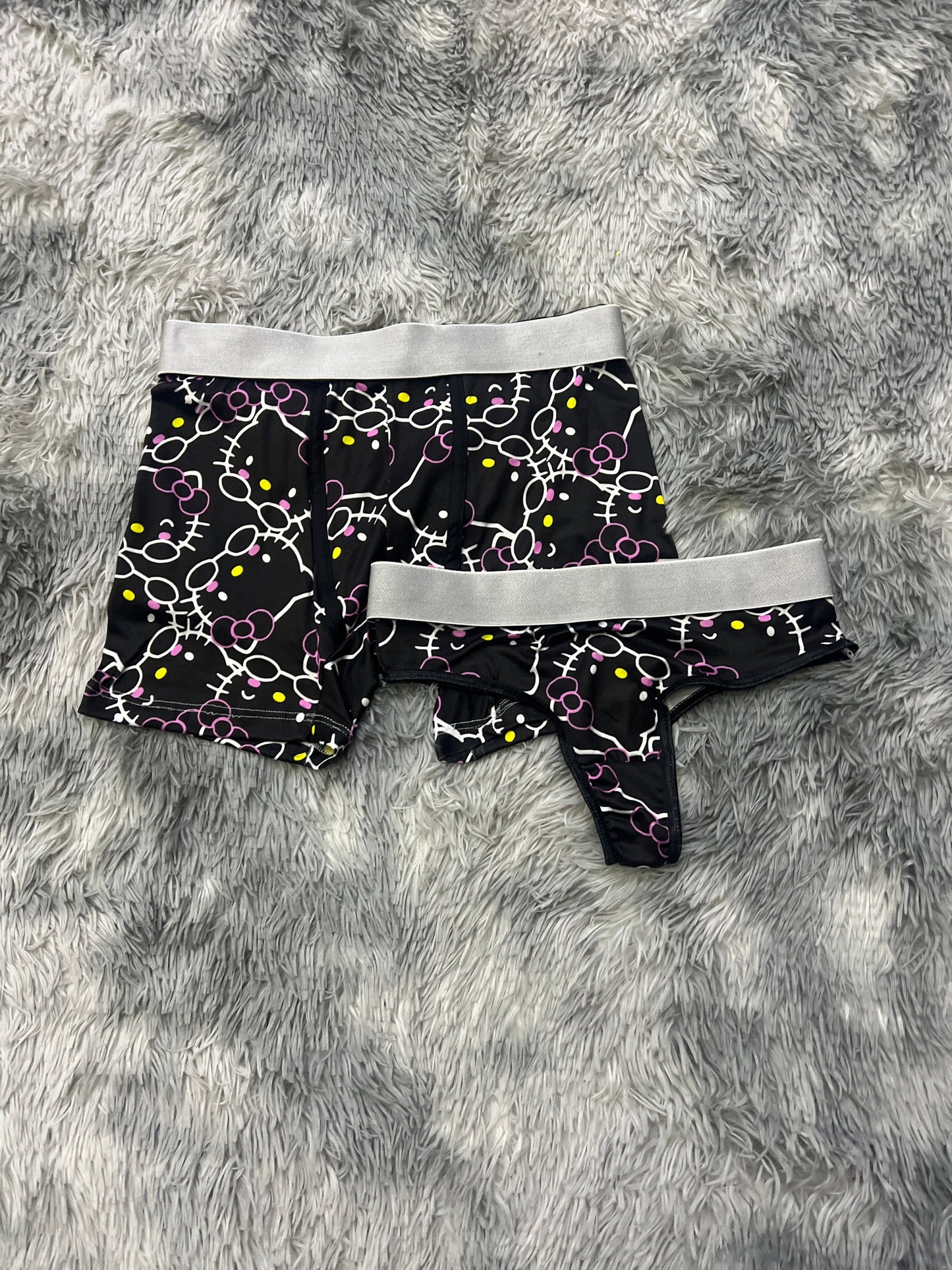 Hello Kitty Negro duo unitalla con tanga