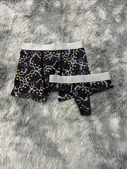 Hello Kitty Negro duo unitalla con tanga