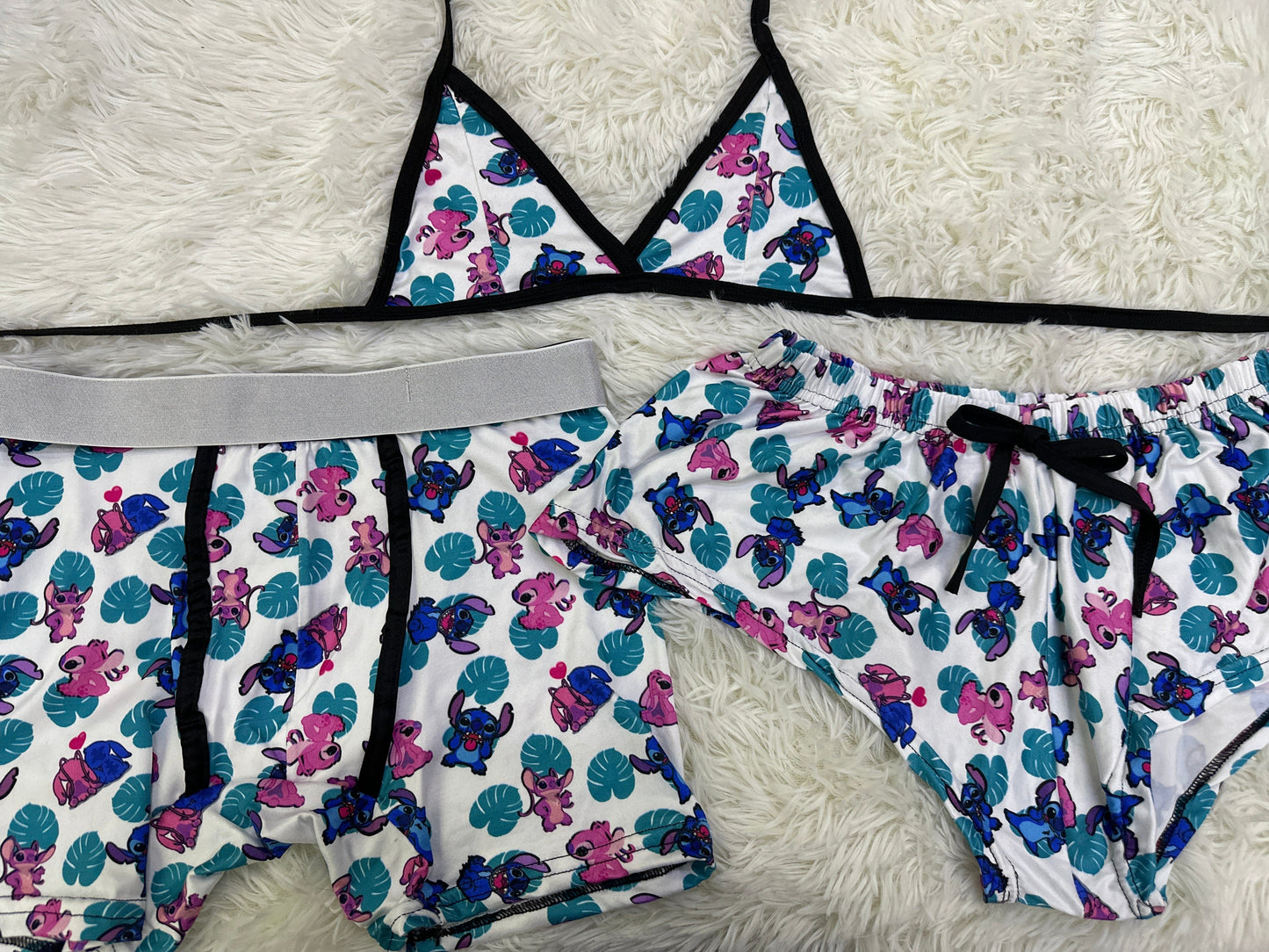 Stitch Azul duo short con top