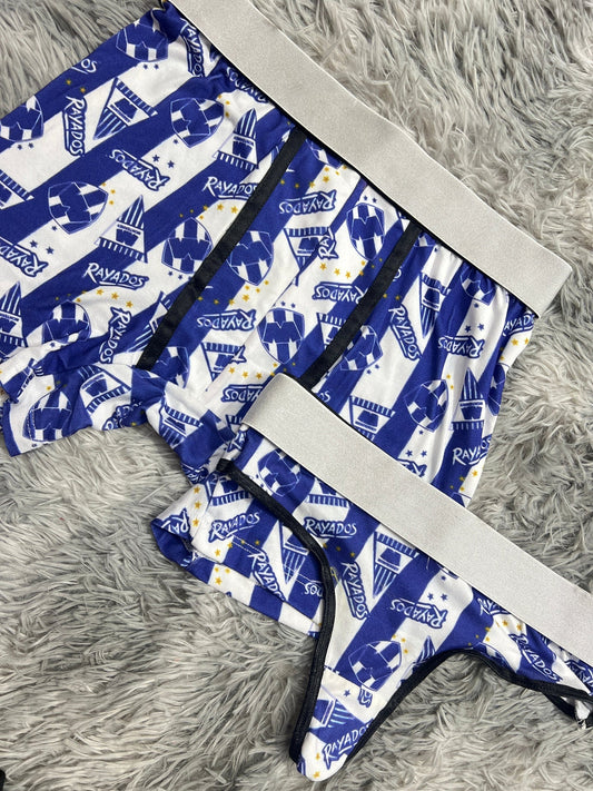 Equipo rayados duo unitalla con tanga