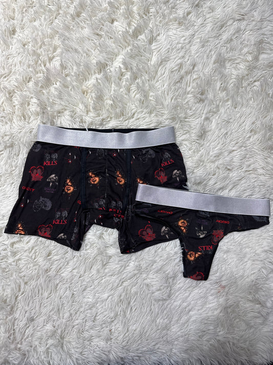 Chucky Y Su Novia Duo De Boxer Con Tanga Xl