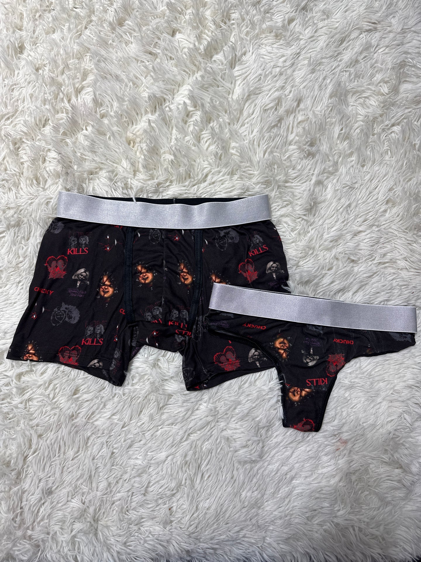 Chucky y su novia duo de boxer con tanga