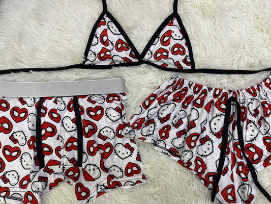 Spider Man Print Short Rojo duo short con top