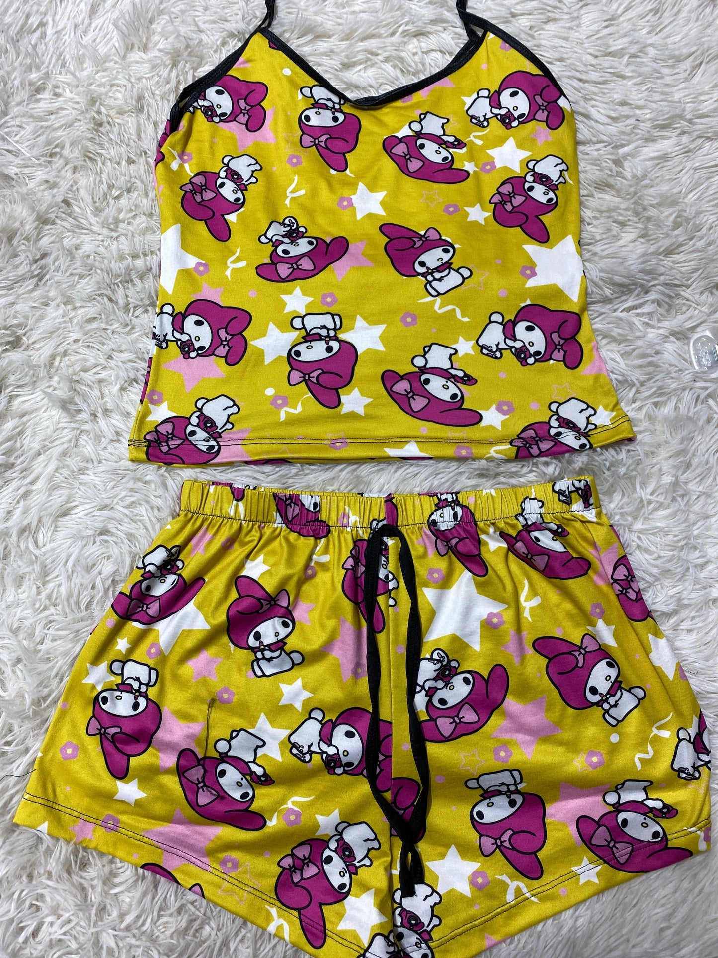 Melody Amarillo blusa con short