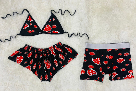Akatsuki Negro duo short con top