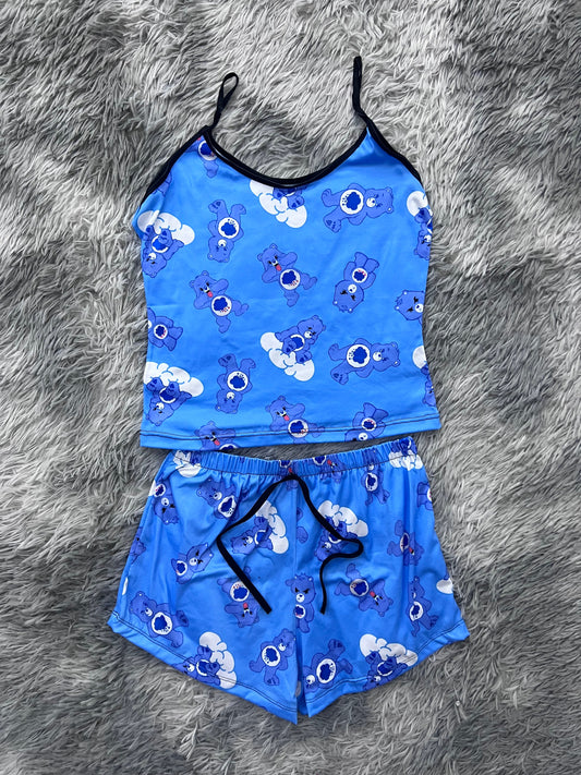 Brush Osito Cariñosito Azul Unitalla Blusa Con Short