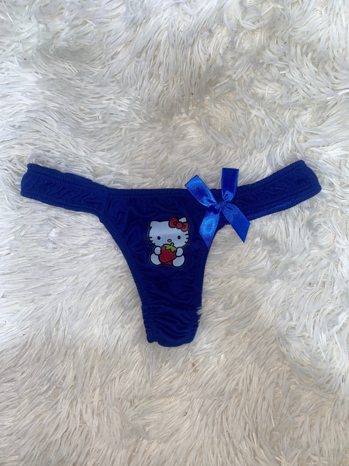 Tanga De Dama Gruesa  Hello Kitty Color azul rey