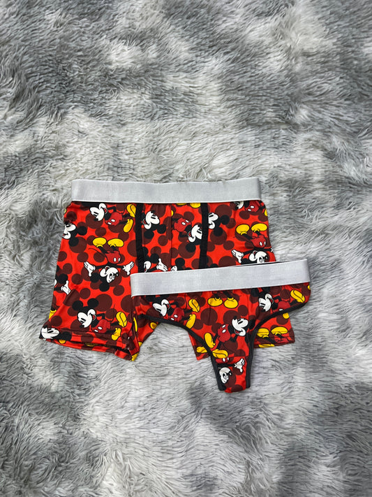 Mickey Mouse Rojo Duo Unitalla Con Tanga