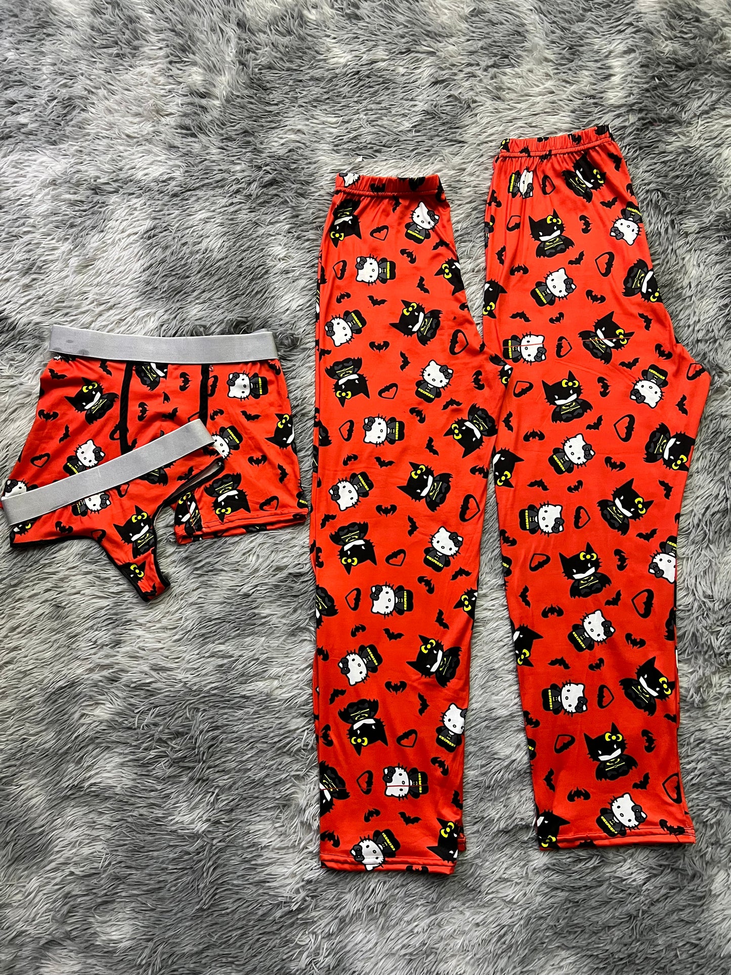 Hello Kitty Batman Rojo Duo Unitalla de 5 piezas
