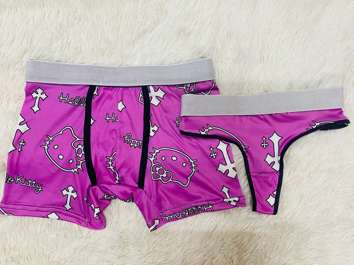 Hello Kitty Crosses Rosa duo unitalla con tanga