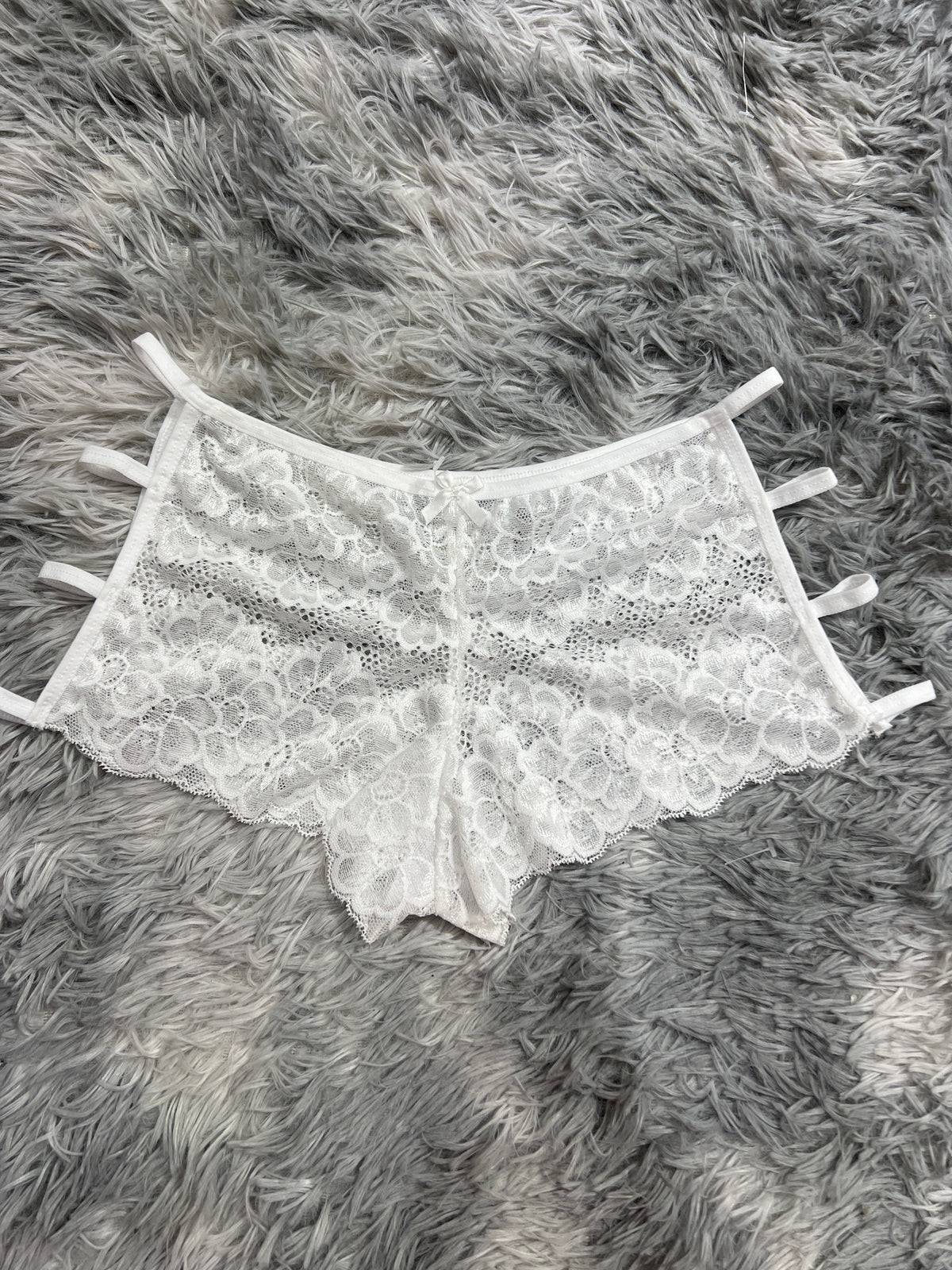 Cuatro Líneas Blanco Cachetero De Dama