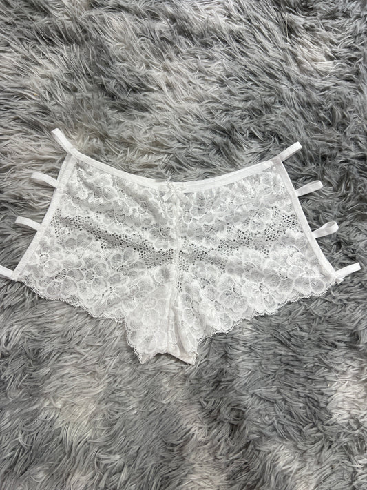 Cuatro Líneas Blanco Cachetero De Dama