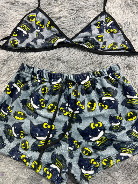 Hello kitty Batman Top con short unitalla de afelpado