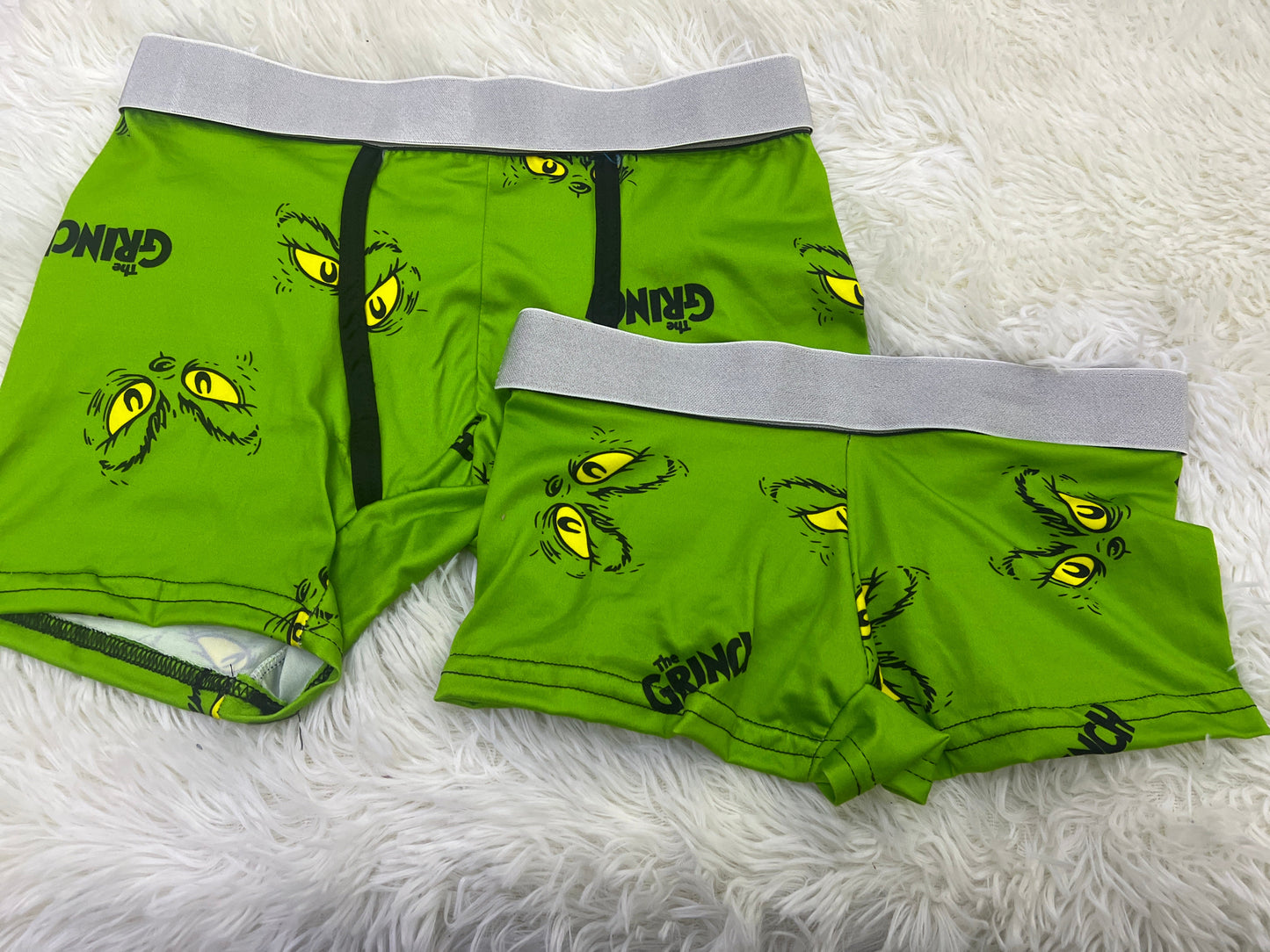 Cara Grinch Verde Duo Unitalla Con boxer.