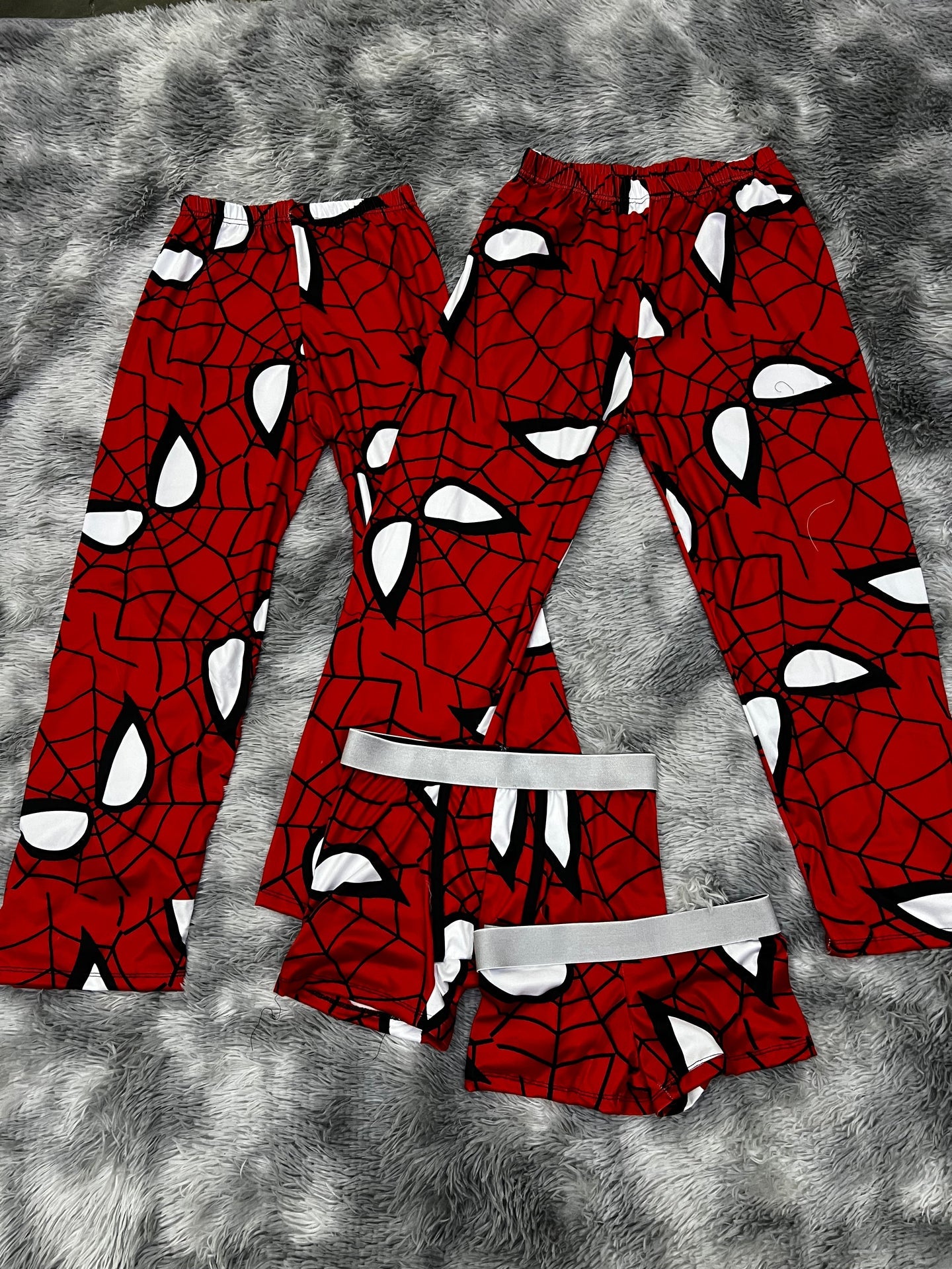 Spidey Faces 5 piece pajama set Red 🕷️