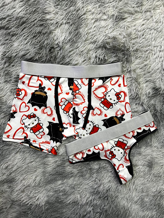 Kitty Batman Blanco duo unitalla con tanga