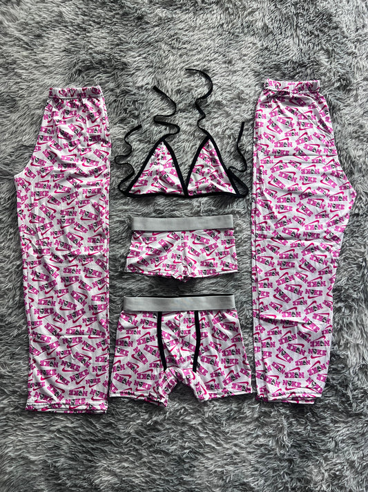 Hello Kitty Nike Rosa Pijama De 5 Piezas