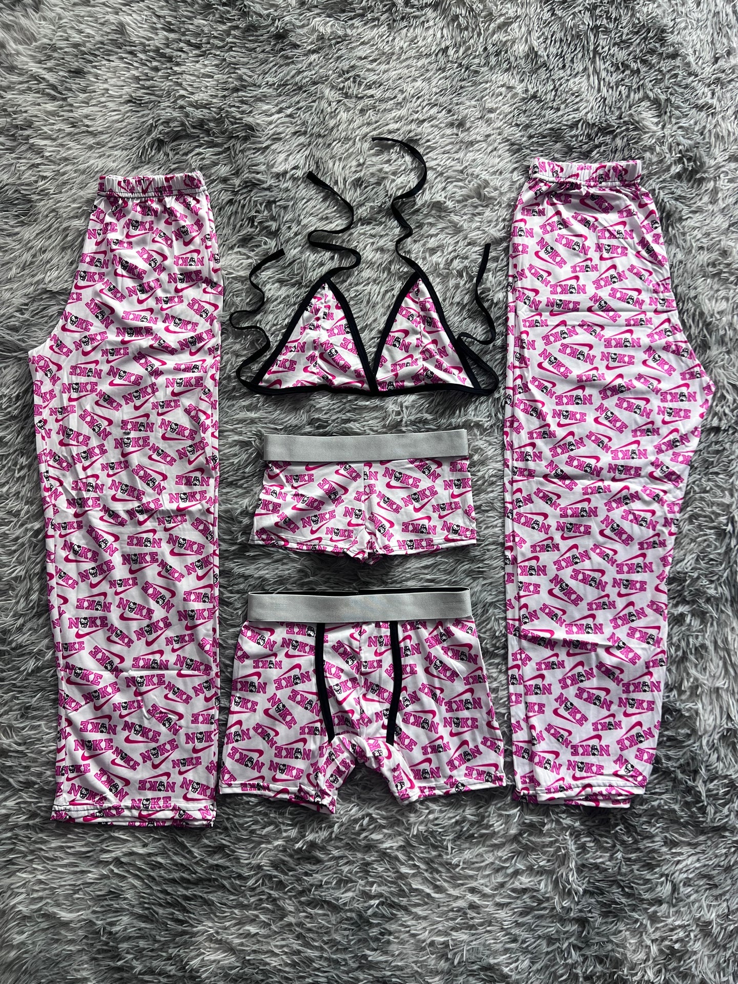 hello kitty nike rosa pijama 5 piezas