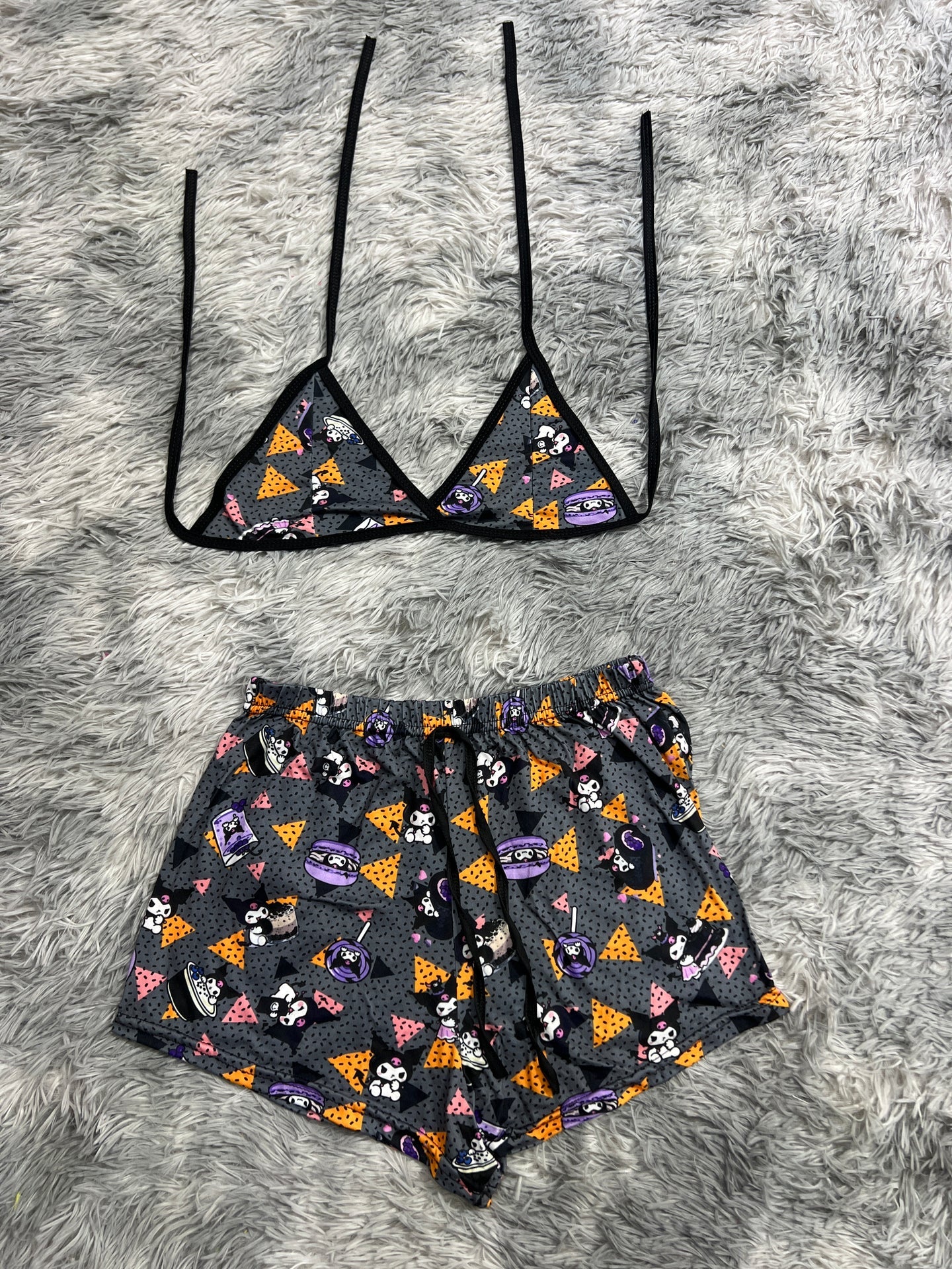 kuromi dulces Top con short unitalla de brush