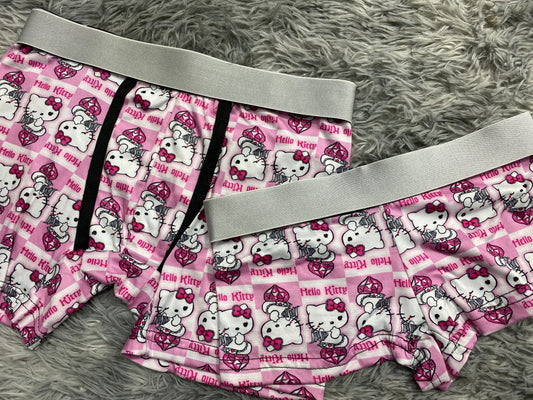 Hello kitty diamanté duo con boxer