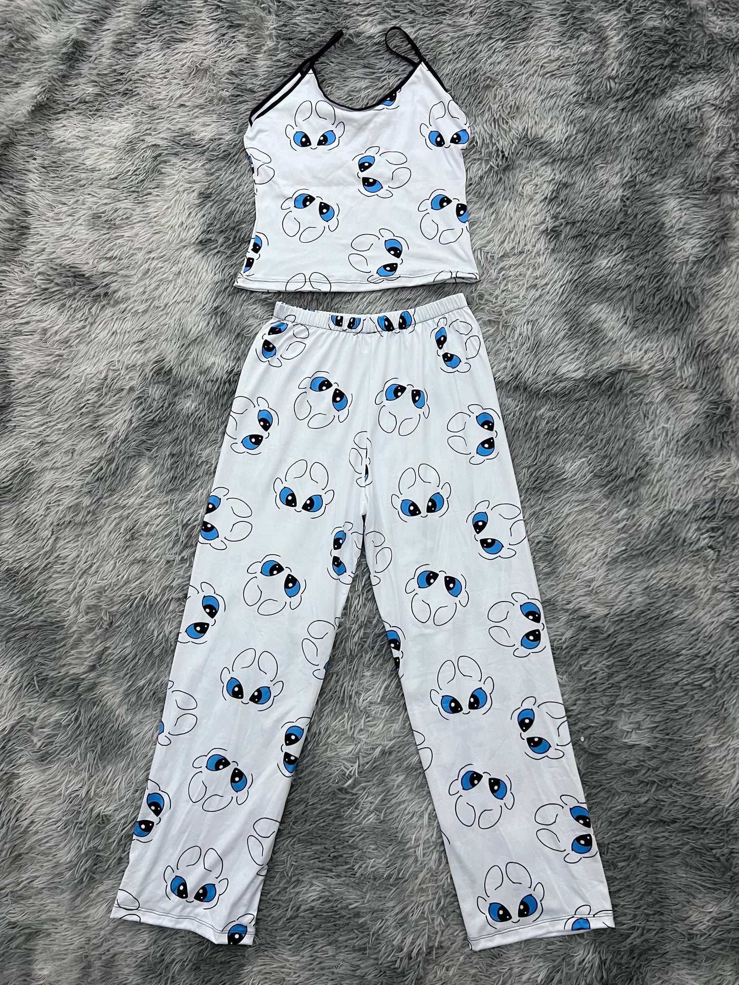 furia luminosa blusa con pantalón pijama de dama