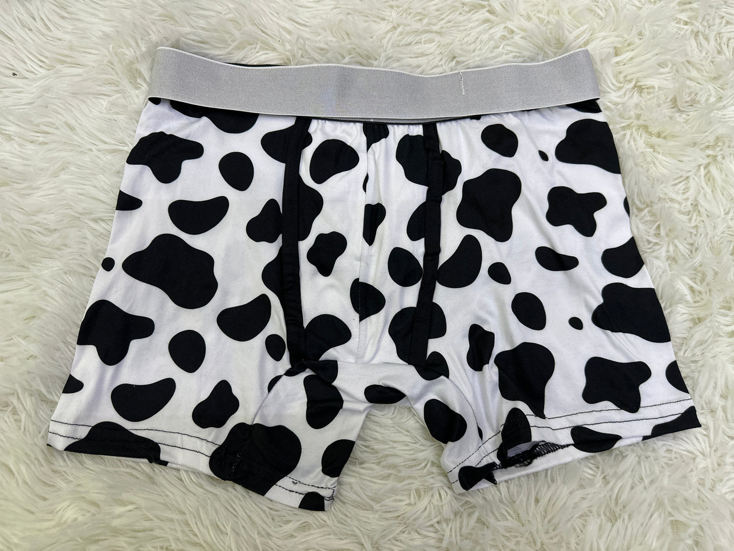 Estampado Vaca Blanco Negro duo short con top