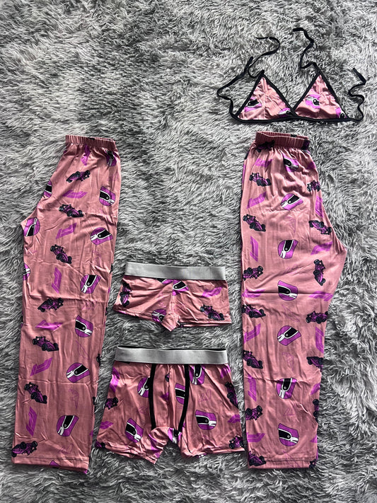 Formula 1 Rosa Pijama De 5 Piezas