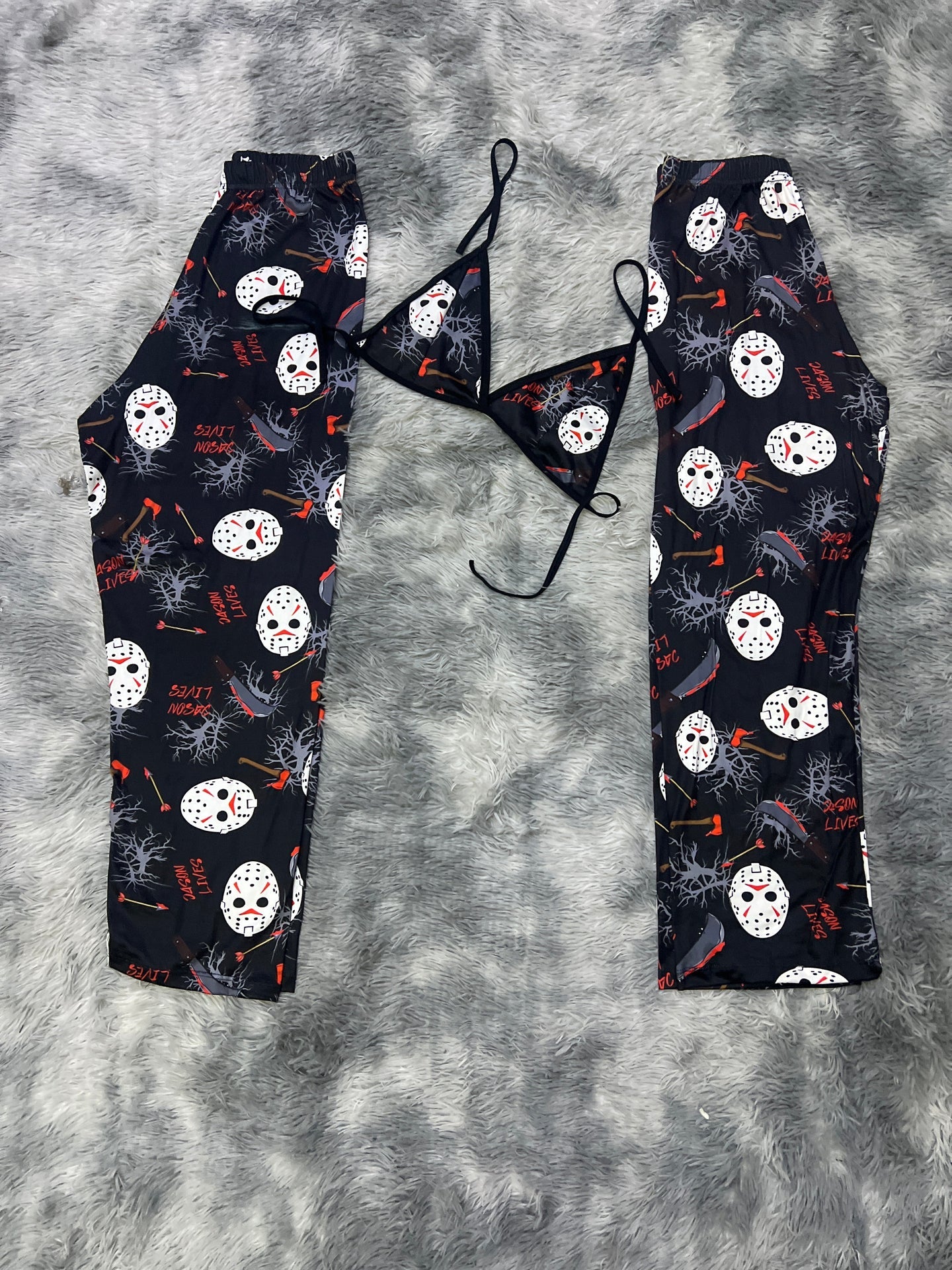 Jason cuchillo duo de pijama afelpada