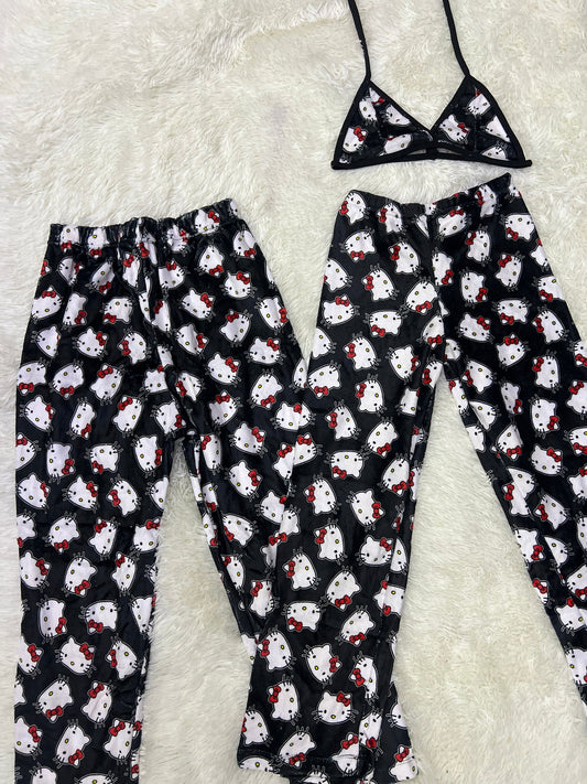 Hello Kitty duo de pijama afelpada.