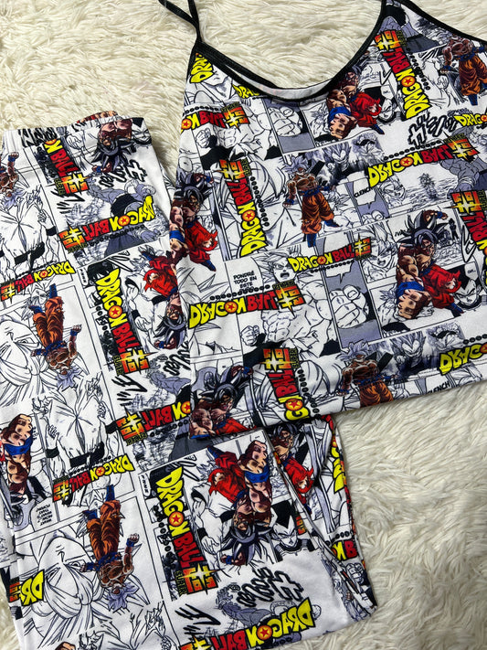 Dragon Ball Blusa Con Pantalón Pijama De Dama
