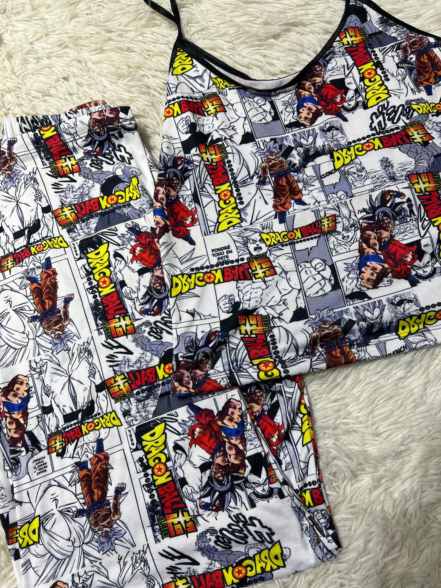 Dragon ball Blusa con pantalón pijama de dama
