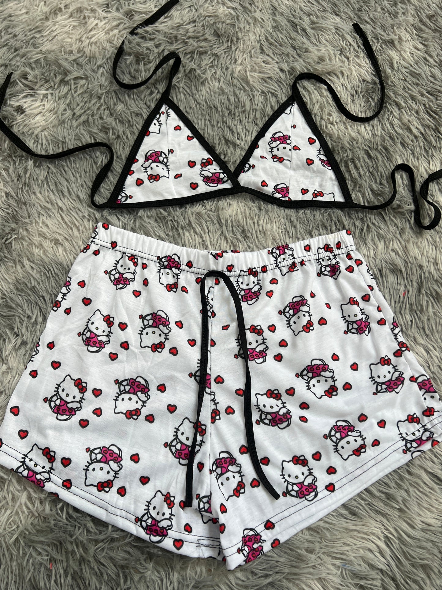 Kitty cupido top con short unitalla de brush