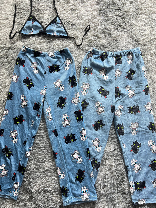como entrenar a tu dragon duo de pijama afelpada