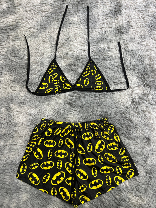 Batman Top Con Short Unitalla De Brush