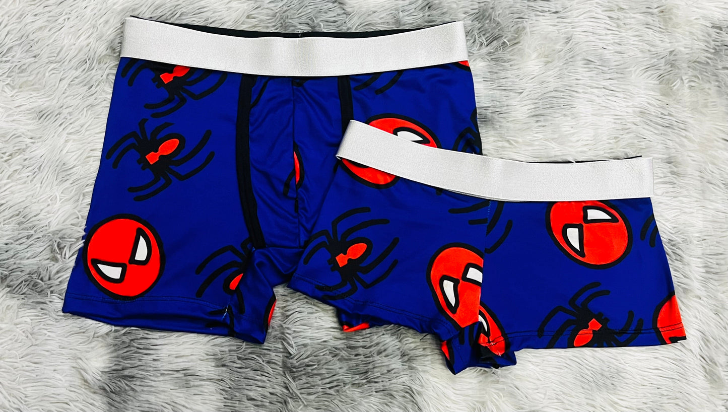 Spider-Man Boxer Azul Duo Unitalla Con boxer.