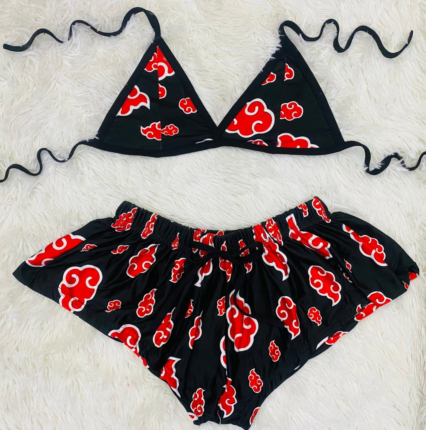 Akatsuki Negro duo short con top