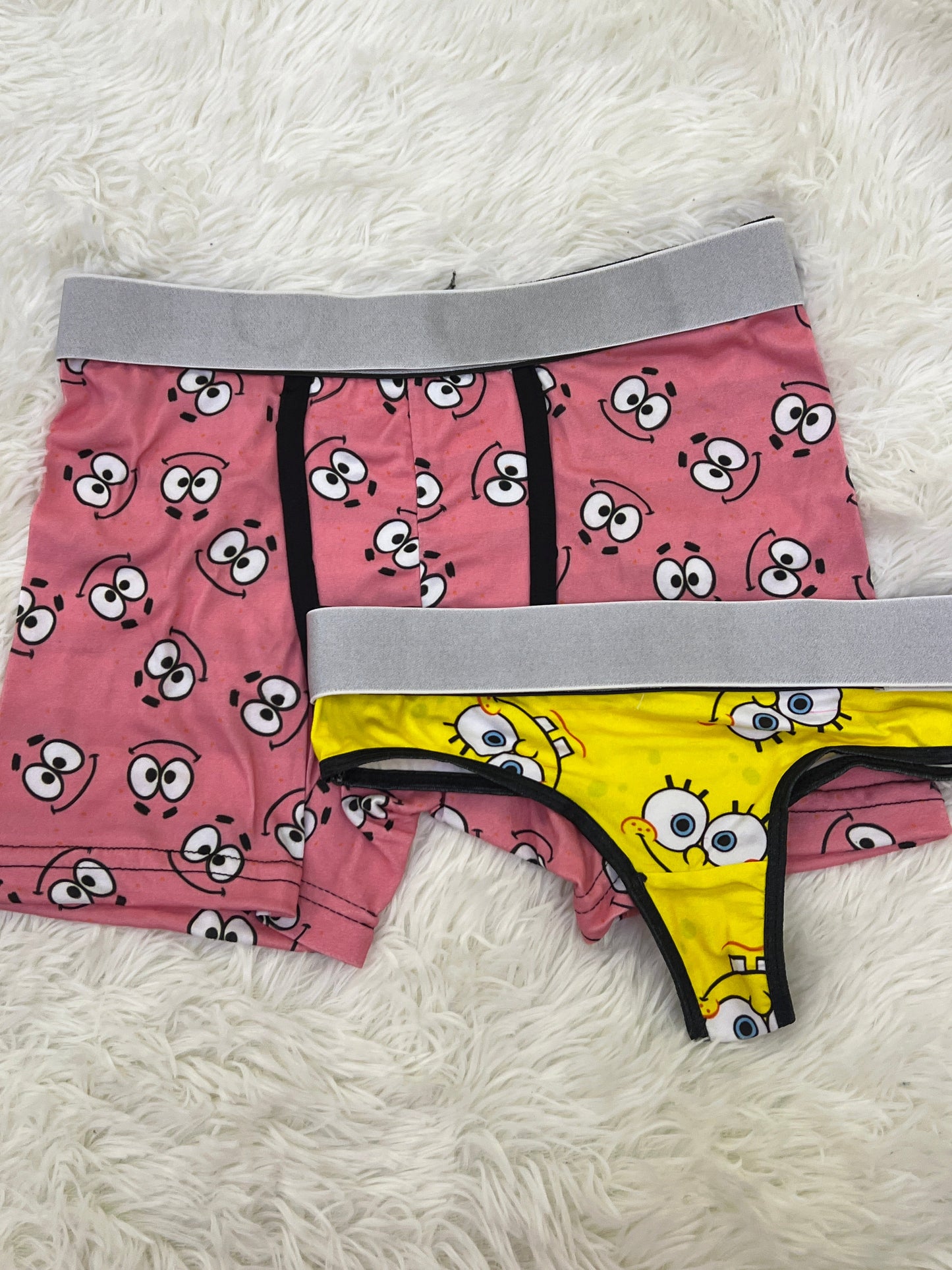 SpongeBob Print Amarillo duo unitalla con tanga