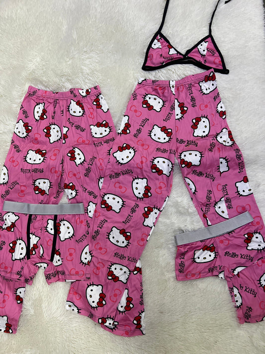 Hello Kitty rosa pijama 5 piezas