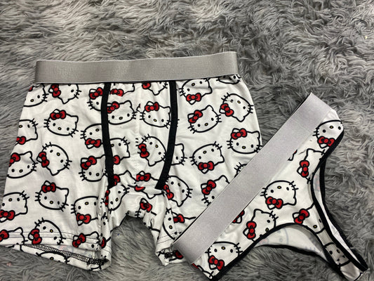 Hello Kitty Fondo Blanco (copia) Duo De Tanga Unitalla