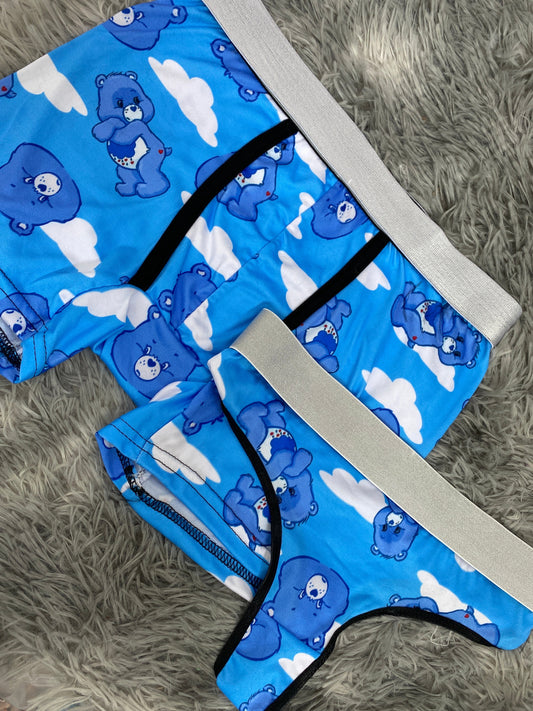 Osito cariñosito azul Duo Unitalla Con Tanga