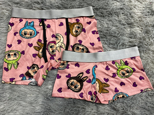 Labubu Rosa Dúo Con Boxer