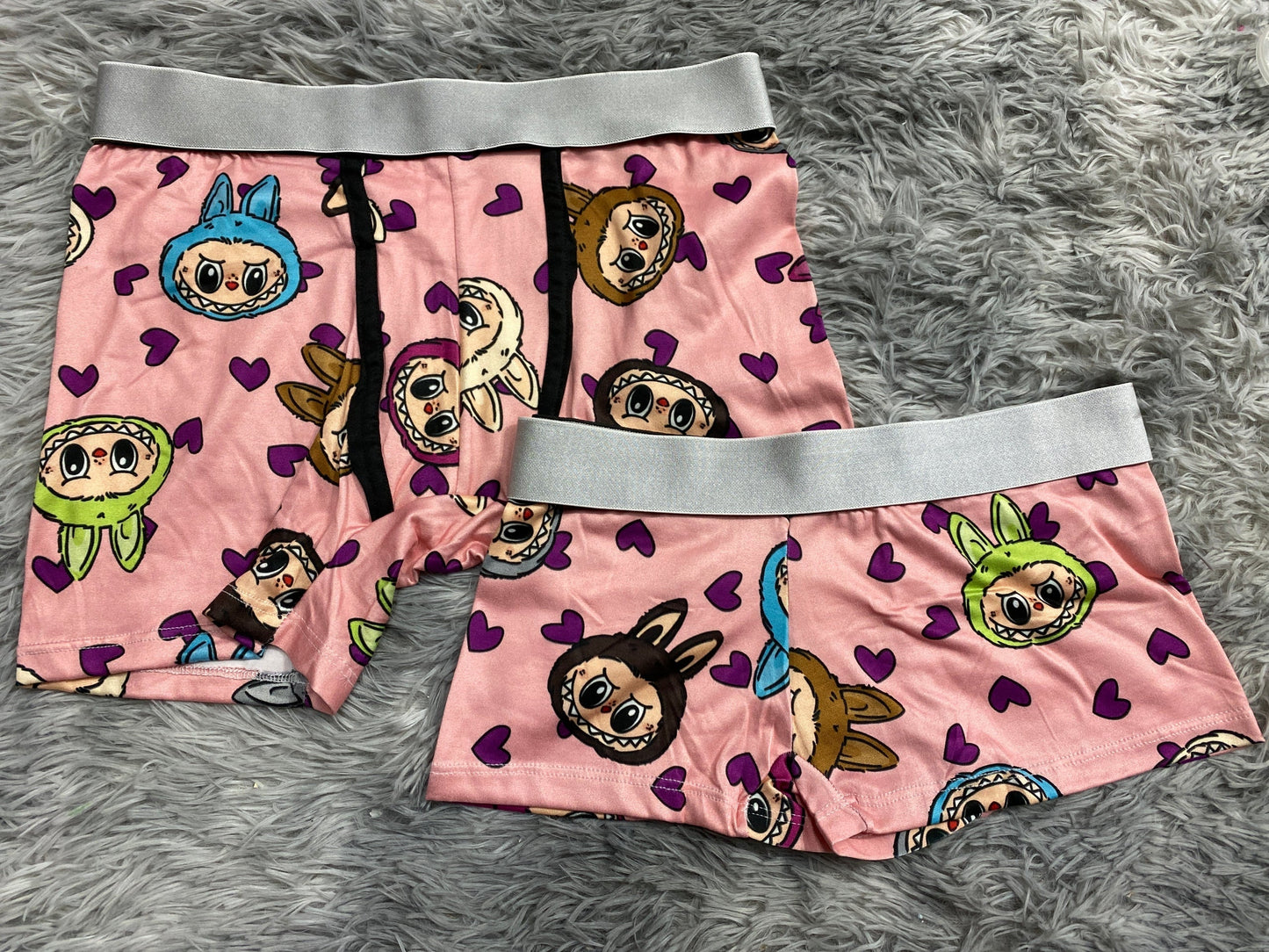 Labubu Rosa dúo con boxer xl