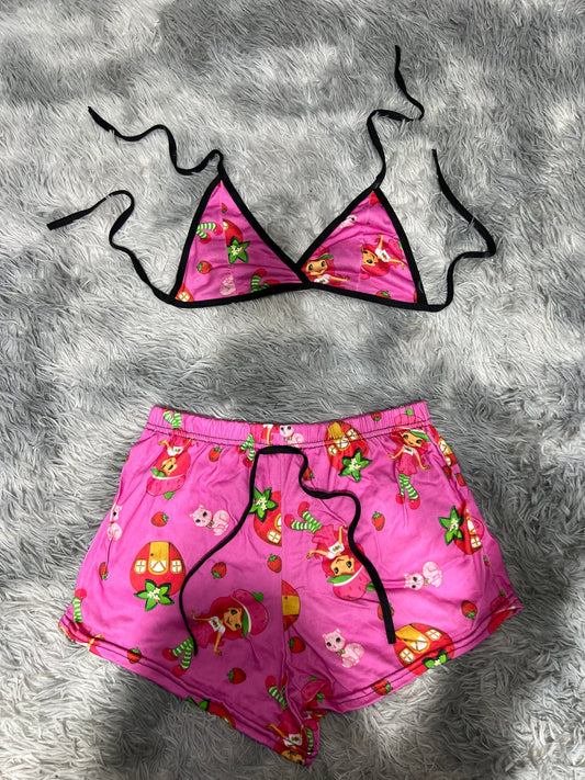 rosita fresita gatito Top con short unitalla de brush