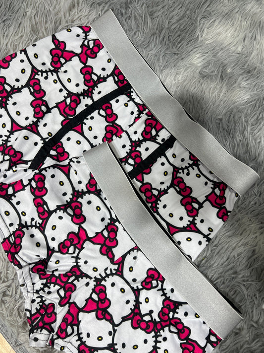 hello kitty caras clásico dúo con boxer XL
