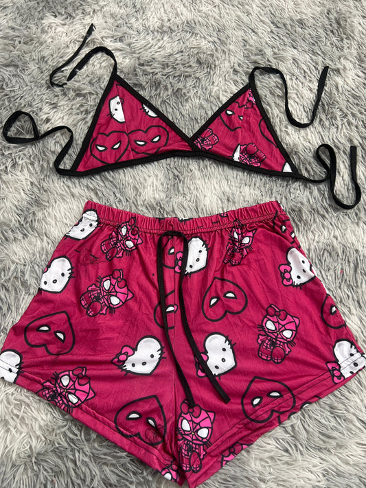 Spiderkitty Vino Top Con Short Unitalla De Brush