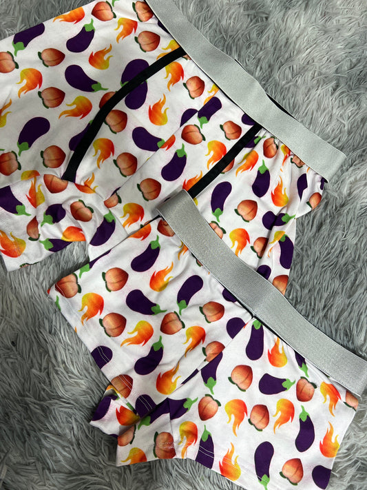 Durazno Y Berenjena Dúo Con Boxer Xl