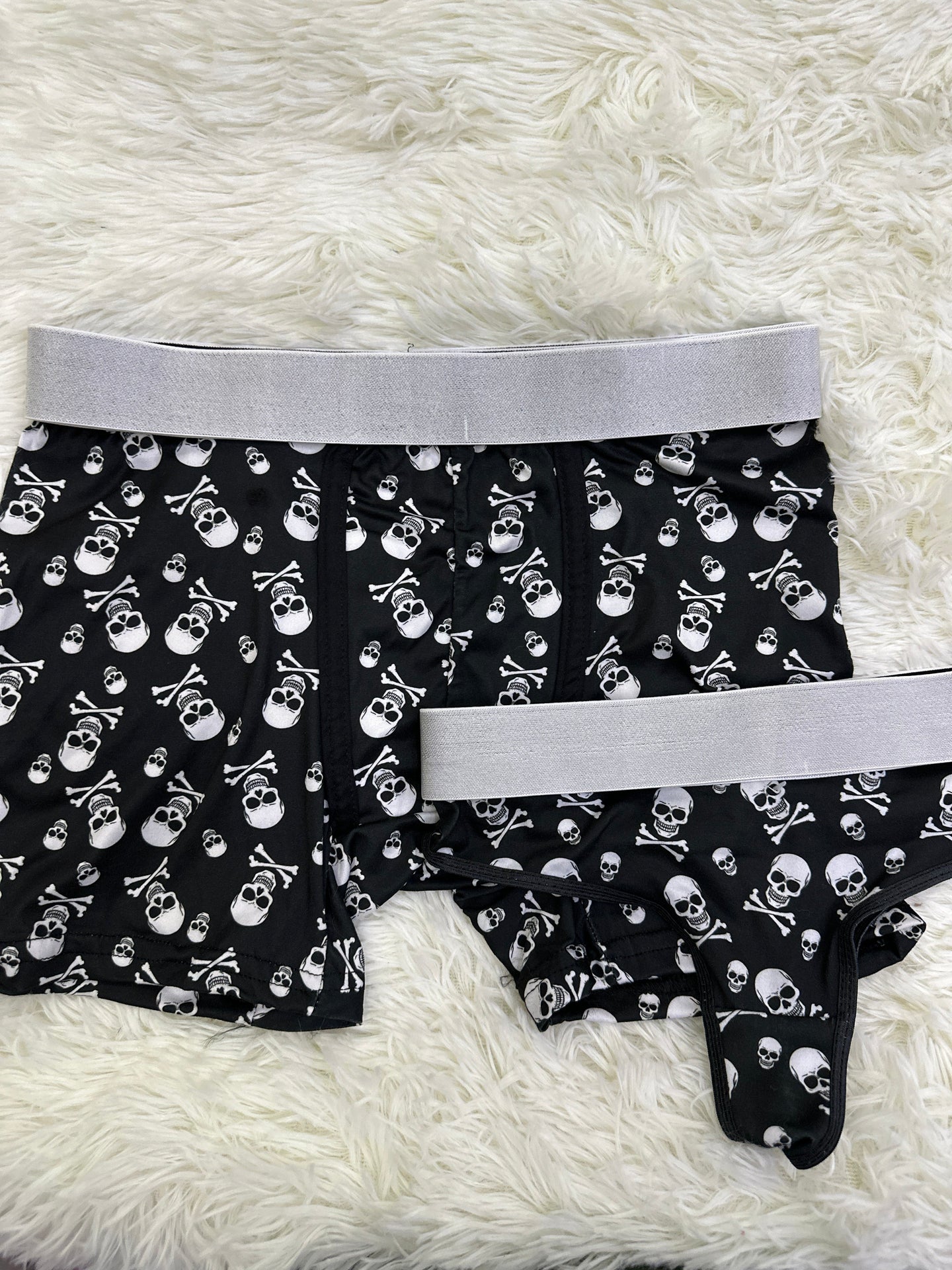 Calavera Negro duo unitalla con tanga xl