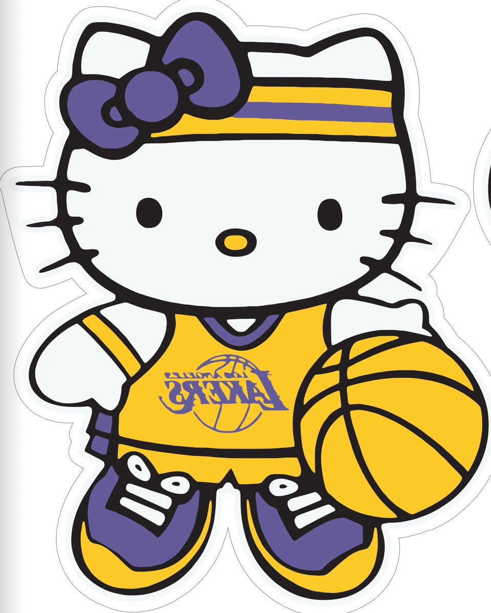 Hello kitty x lakers frazada